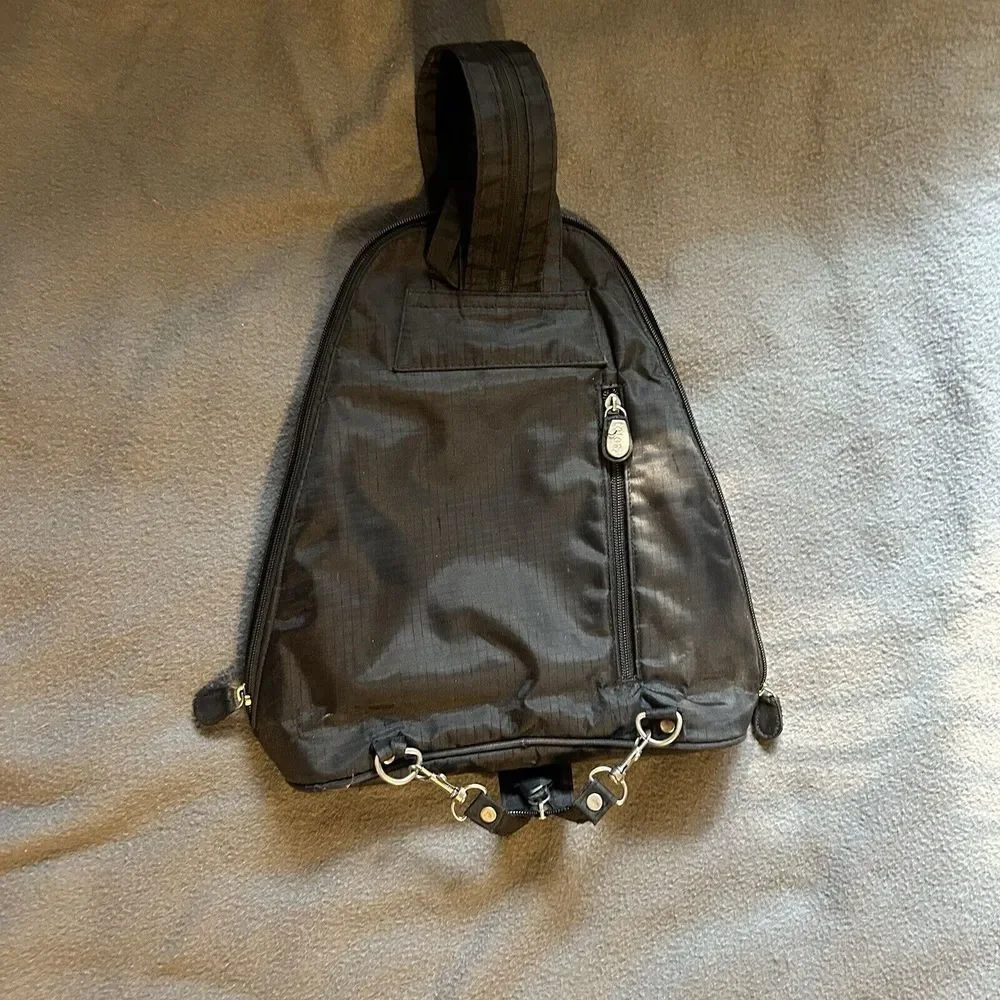 TOTES brand Nylon Backpack Black Ladies